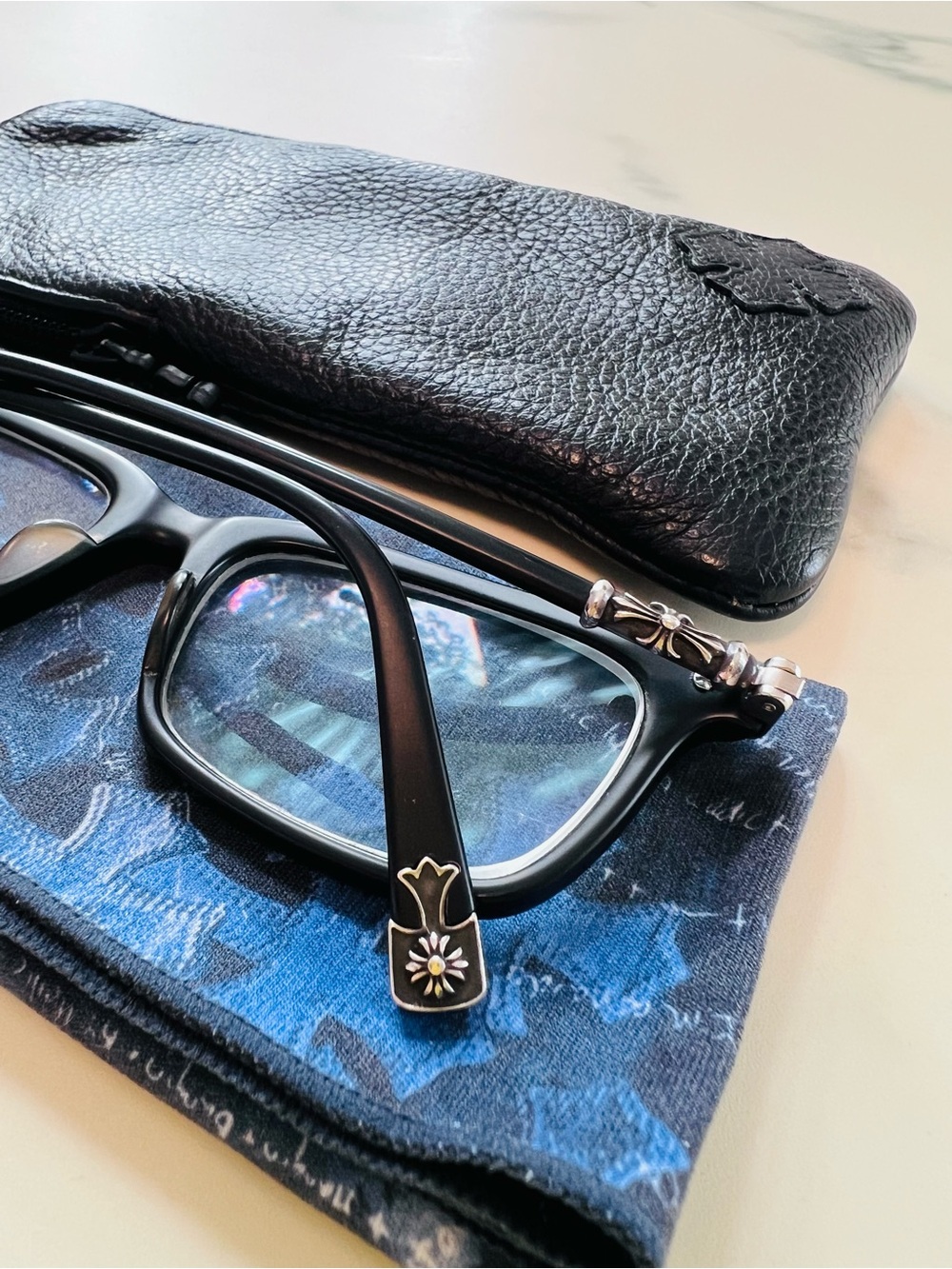CHROME HEARTS Fun Hatch-A Eyewear Limited Edition Eye Glasses w/ Sterling Silver